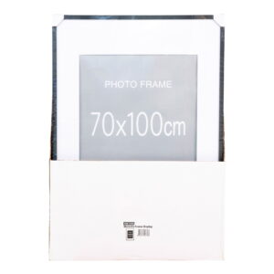 Marbella Ramme Display, MDF/glas, 7 stk. sort og 8 stk. natur, 70X100 cm