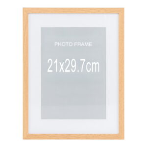 Marbella Ramme, MDF/glas, natur, 21x29,70 cm, sæt af 5