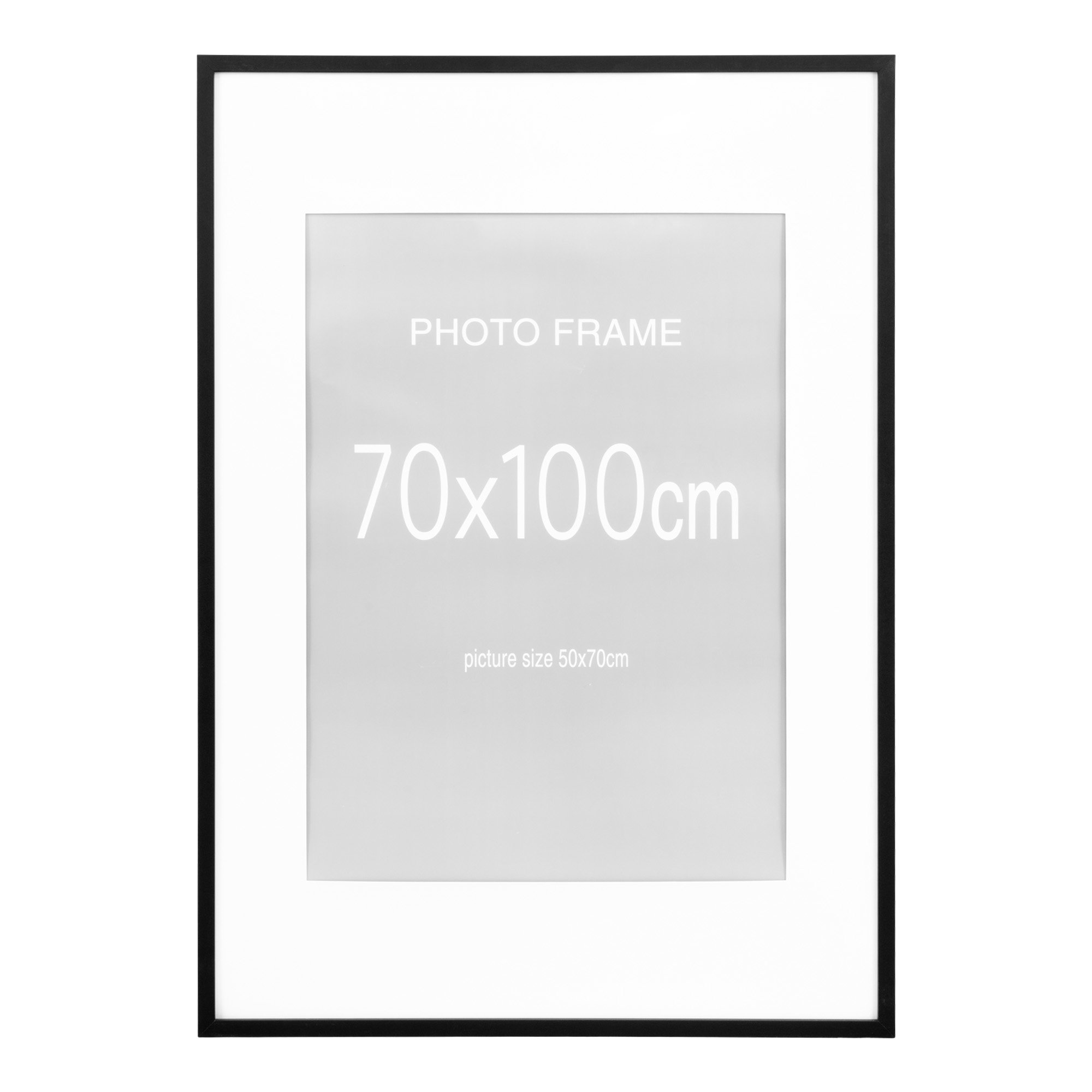 Marbella Ramme, MDF/glas, sort, 70x100 cm, sæt af 5
