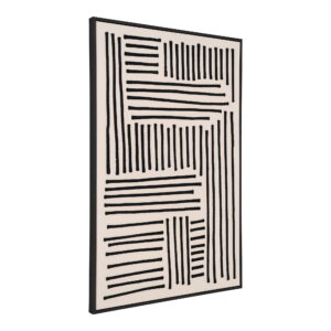 Alternative view of Lipari Lærredsprint, canvas, sort/beige, No.1, 60x90 cm