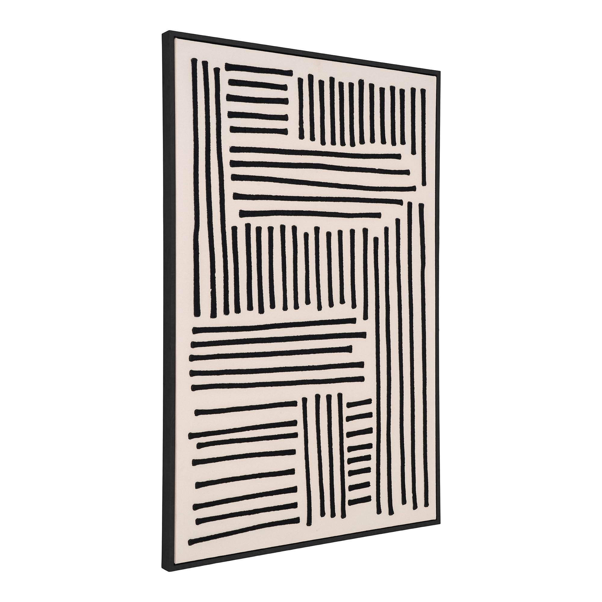 Lipari Lærredsprint, canvas, sort/beige, No.1, 60x90 cm - Billede 2