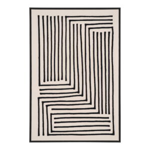 Lipari Lærredsprint, canvas, sort/beige, No.3, 60x90 cm