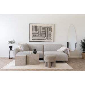 Lipari Lærredsprint, canvas, black/beige, No.1, 100x140 cm - Billede 5
