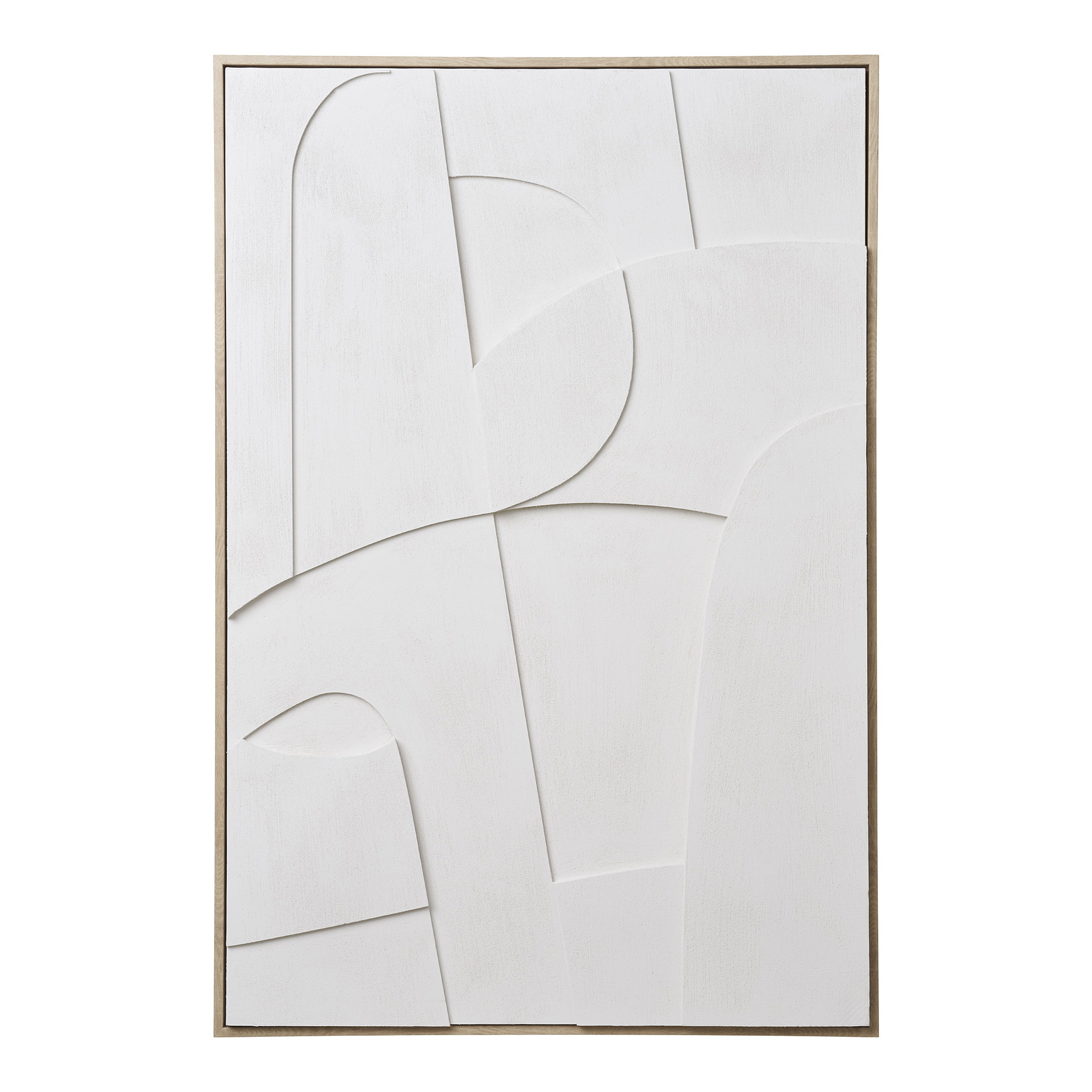 Madeline Relief vægdekoration, hvid, No.1, 60x90 cm