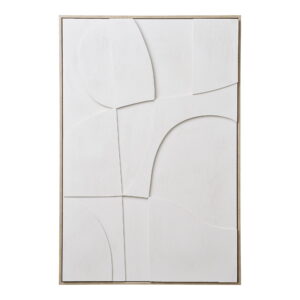 Madeline Relief vægdekoration, hvid, No.2, 60x90 cm
