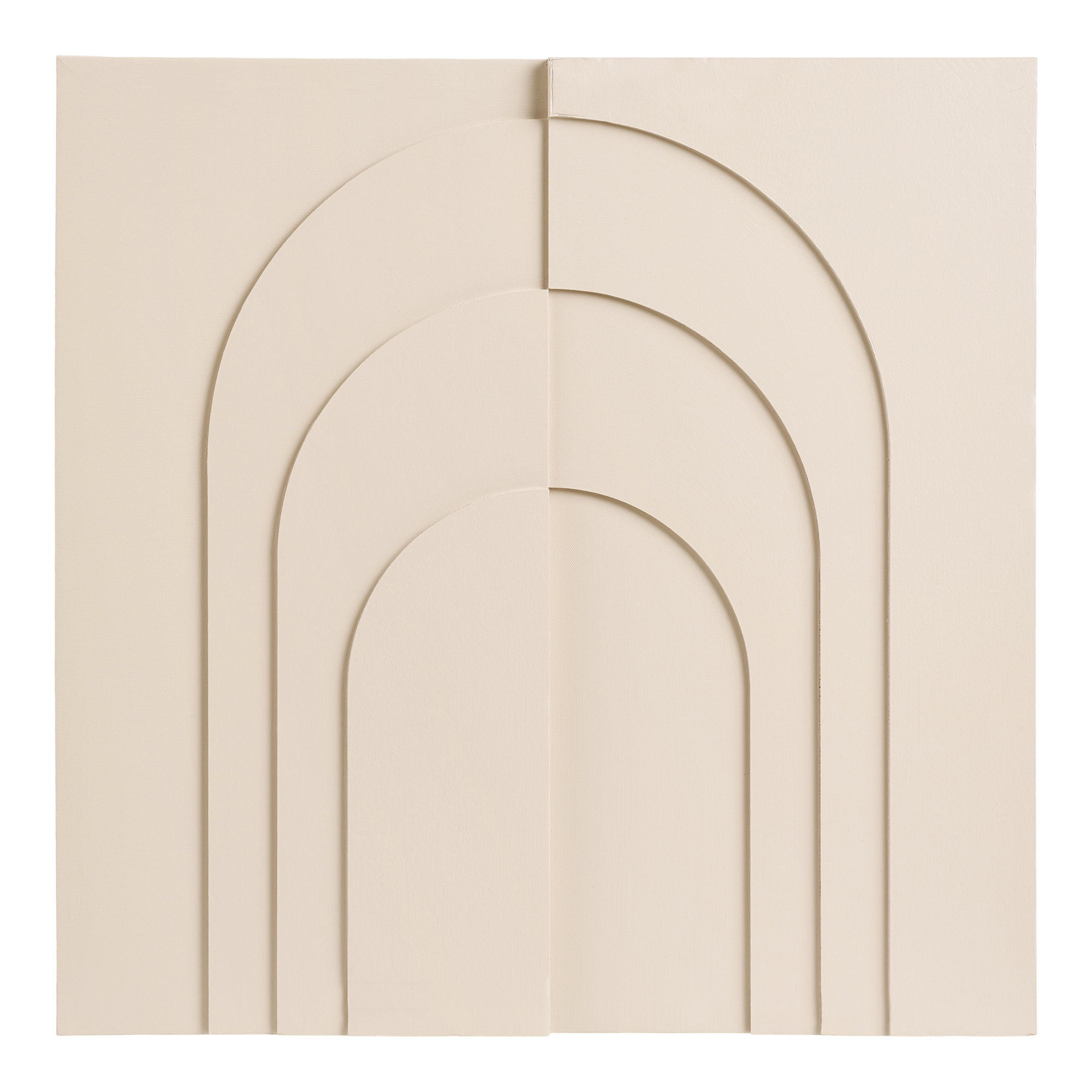 Ina Relief vægdekoration, beige, 60x60 cm