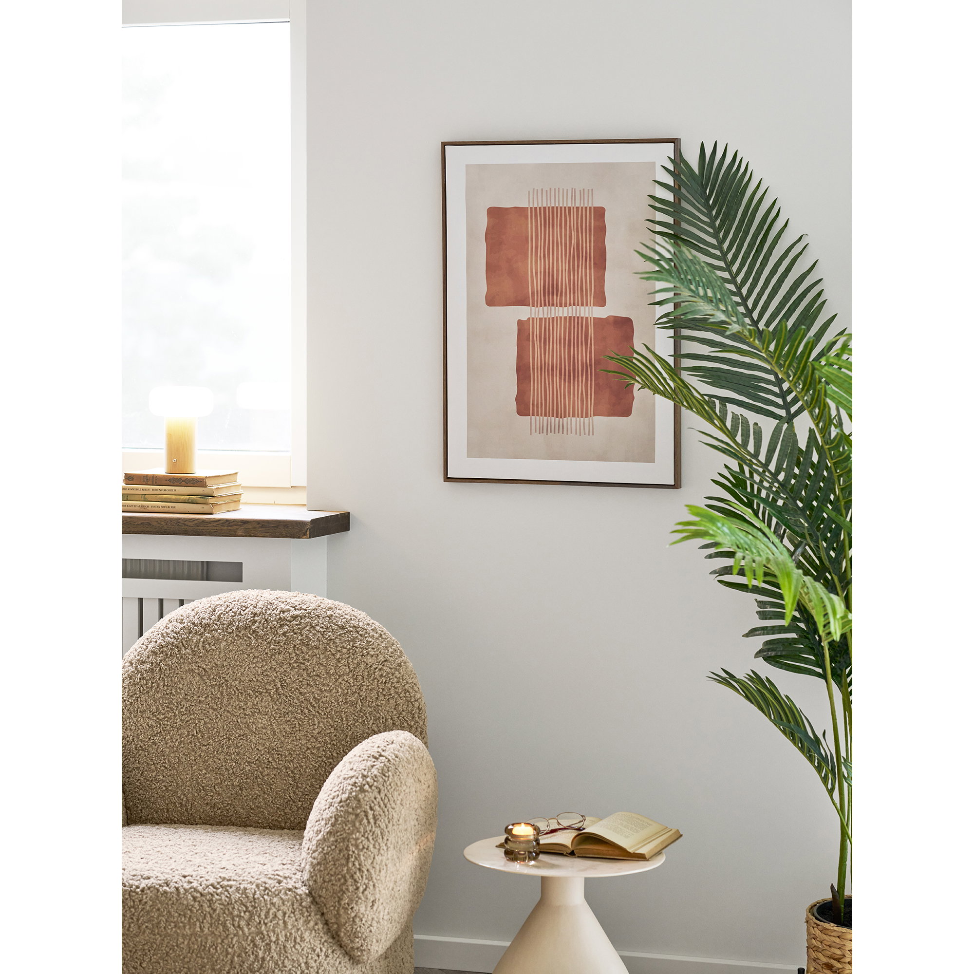 Mina Lærredsprint, canvas, beige/brun, No.2, 50x70 cm - Billede 3