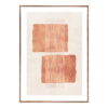 Mina Lærredsprint, canvas, beige/brun, No.2, 50x70 cm