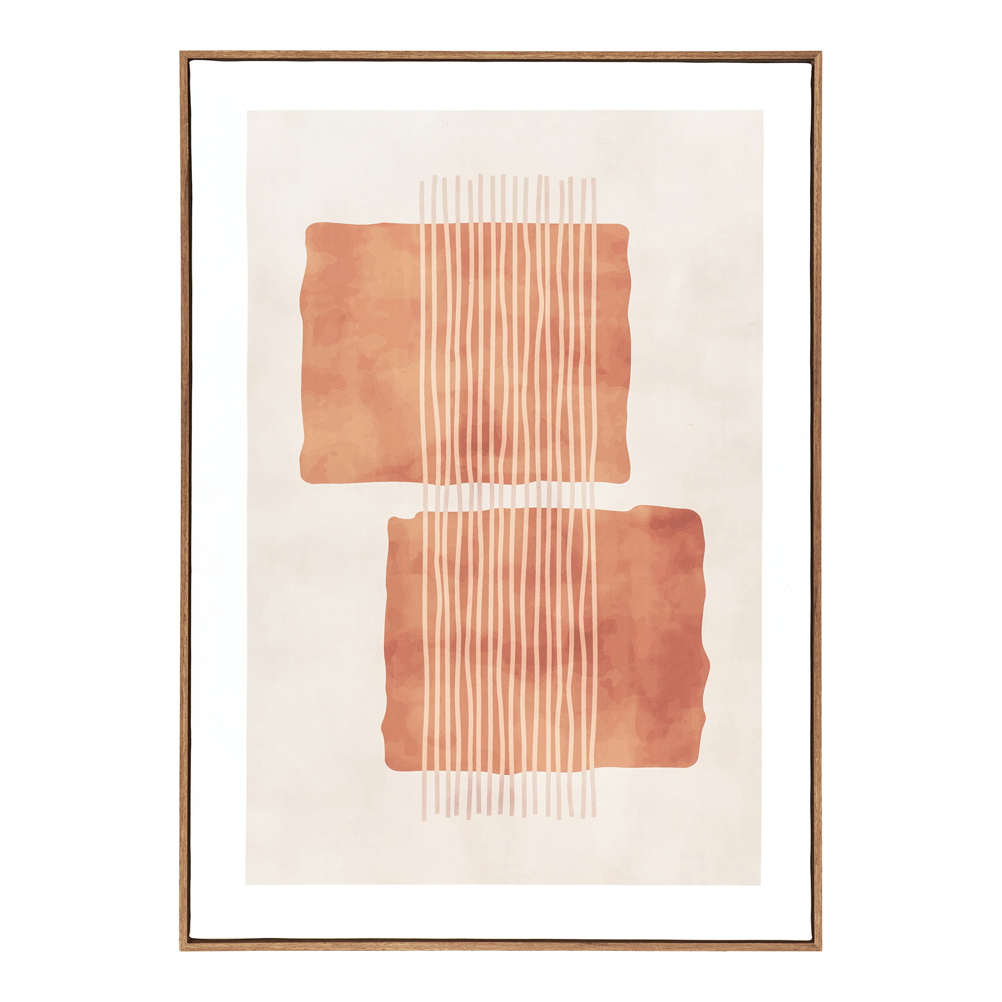 Mina Lærredsprint, canvas, beige/brun, No.2, 50x70 cm