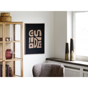 Tine Tufted Vægdekoration, beige/sort, 50x70 cm - Billede 3