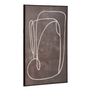 Alternative view of Apia Lærredsprint, canvas, mørkebrun, No.1, 80x120 cm