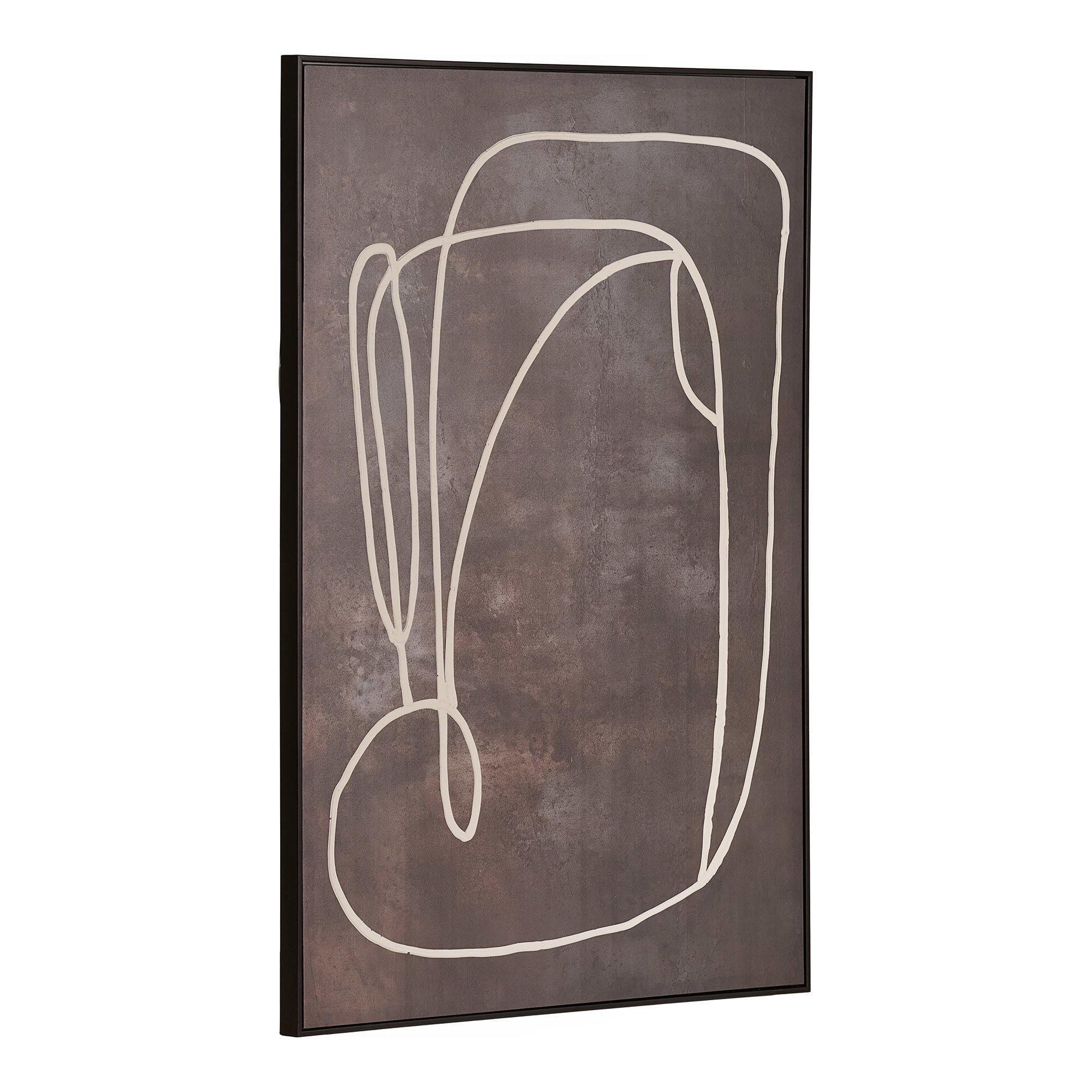 Apia Lærredsprint, canvas, mørkebrun, No.1, 80x120 cm - Billede 2