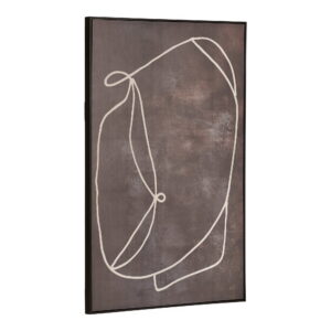 Alternative view of Apia Lærredsprint, canvas, mørkebrun, No.2, 80x120 cm