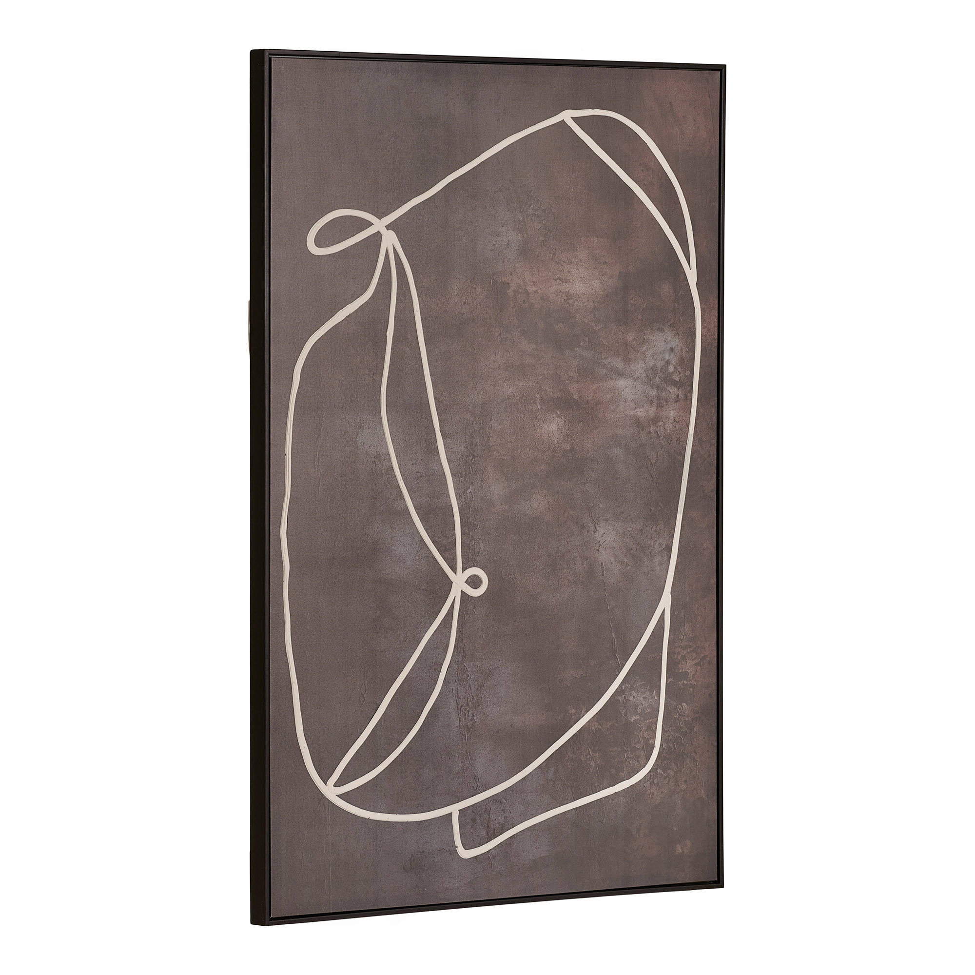 Apia Lærredsprint, canvas, mørkebrun, No.2, 80x120 cm - Billede 2