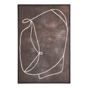 Apia Lærredsprint, canvas, mørkebrun, No.2, 80x120 cm