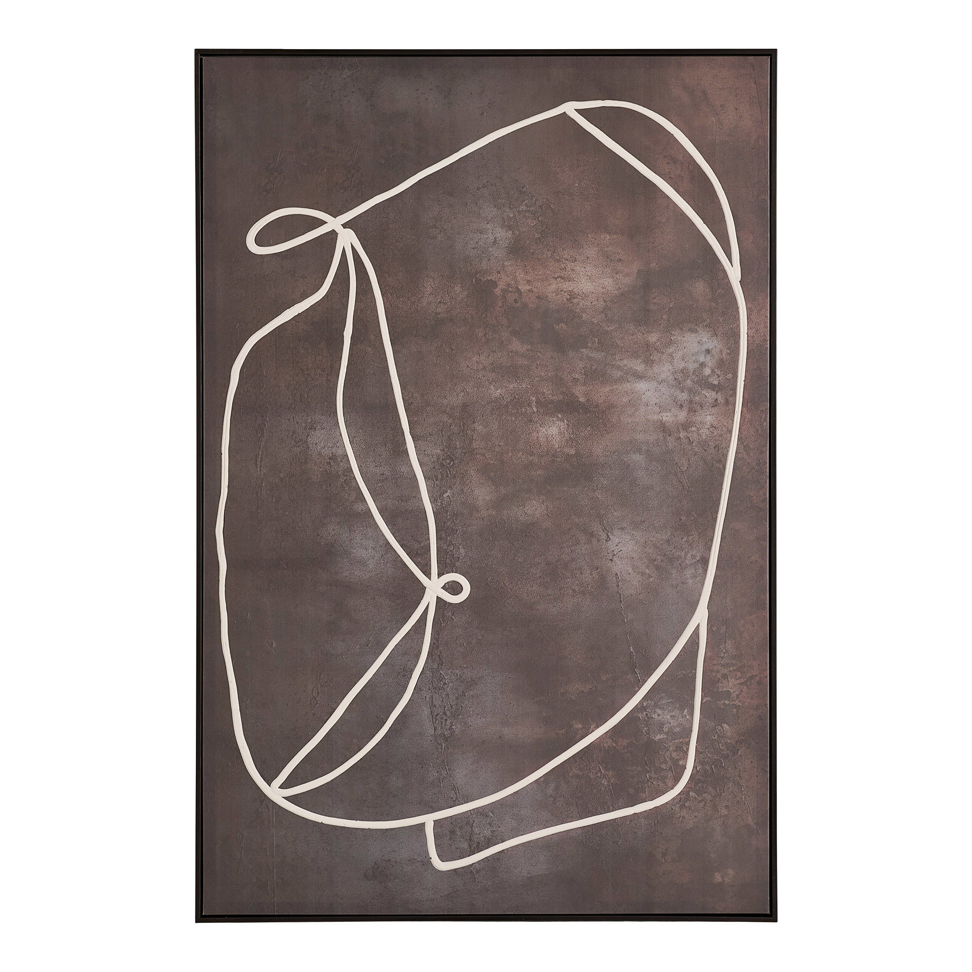 Apia Lærredsprint, canvas, mørkebrun, No.2, 80x120 cm