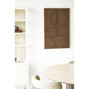 Isabella Relief Vægdekoration, brun, No.1, 60x90 cm - Billede 4