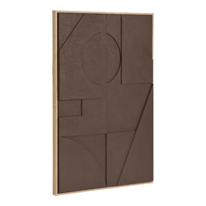 Alternative view of Isabella Relief Vægdekoration, brun, No.1, 60x90 cm