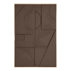 Isabella Relief Vægdekoration, brun, No.1, 60x90 cm