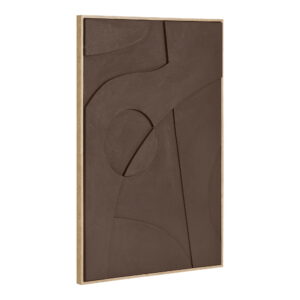 Alternative view of Isabella Relief Vægdekoration, brun, No.2, 60x90 cm