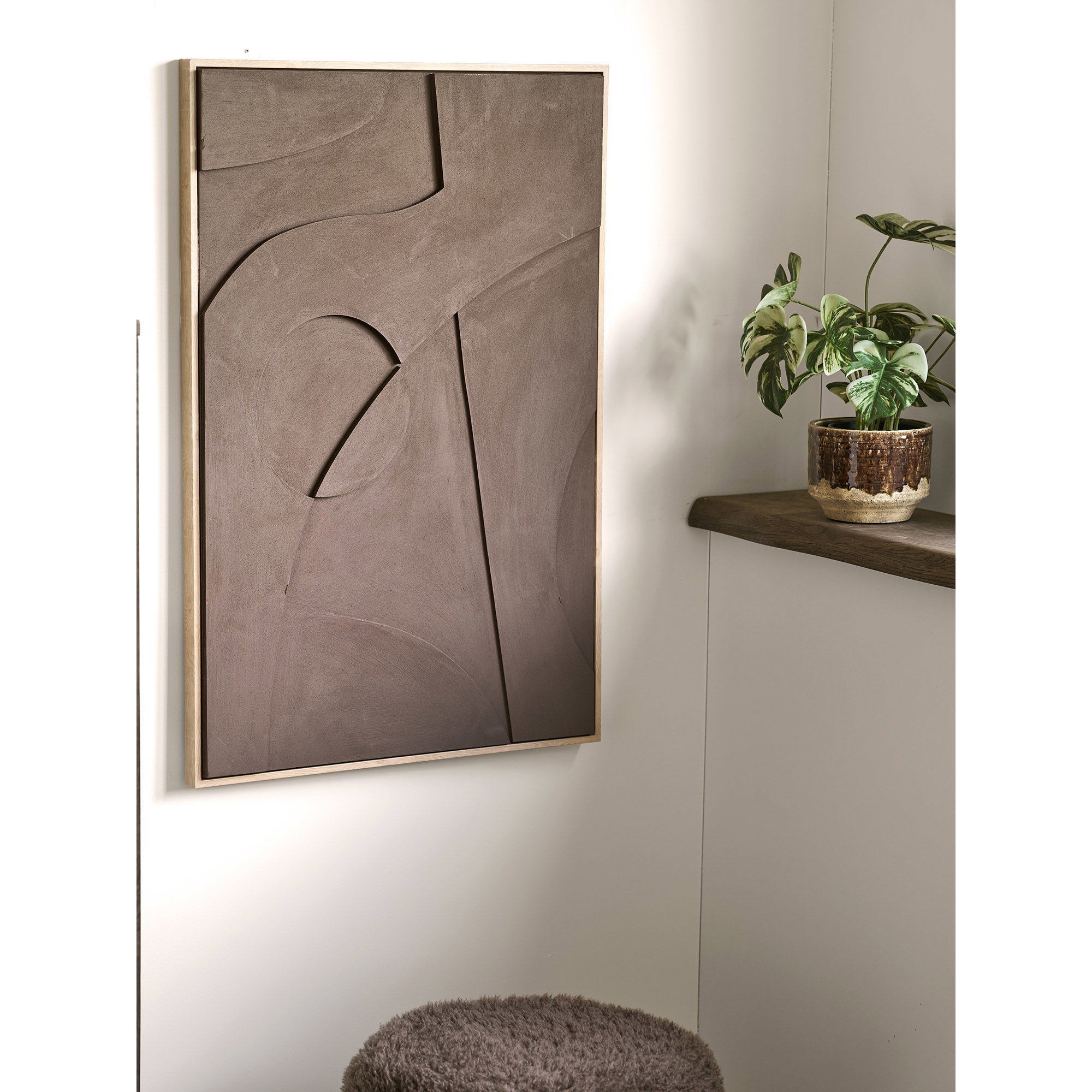 Isabella Relief Vægdekoration, brun, No.2, 60x90 cm - Billede 5
