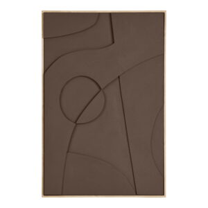 Isabella Relief Vægdekoration, brun, No.2, 60x90 cm