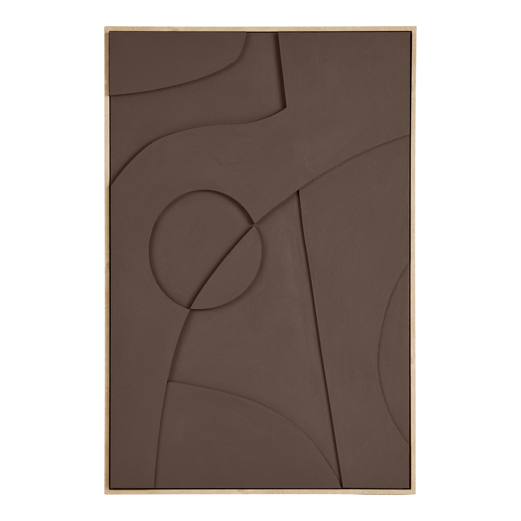 Isabella Relief Vægdekoration, brun, No.2, 60x90 cm