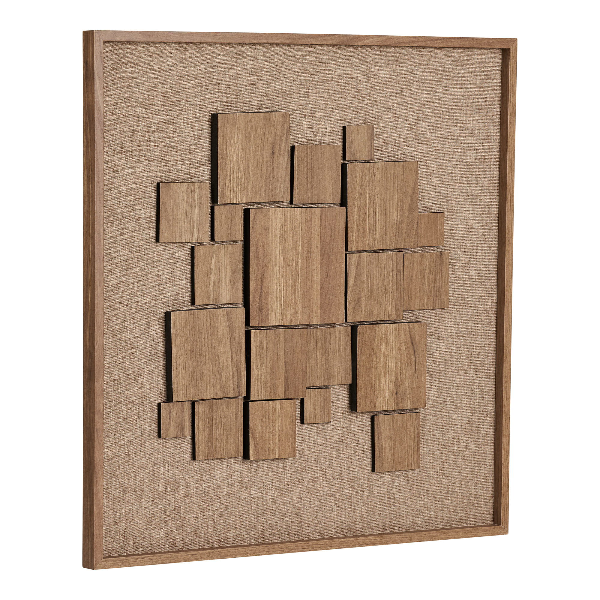 Gala Relief Vægdekoration, brun, 60x60 cm - Billede 2