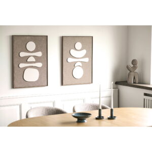 Diva Relief Vægdekoration, brun/beige, No.2, 50x70 cm - Billede 5