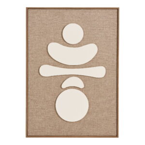 Diva Relief Vægdekoration, brun/beige, No.2, 50x70 cm