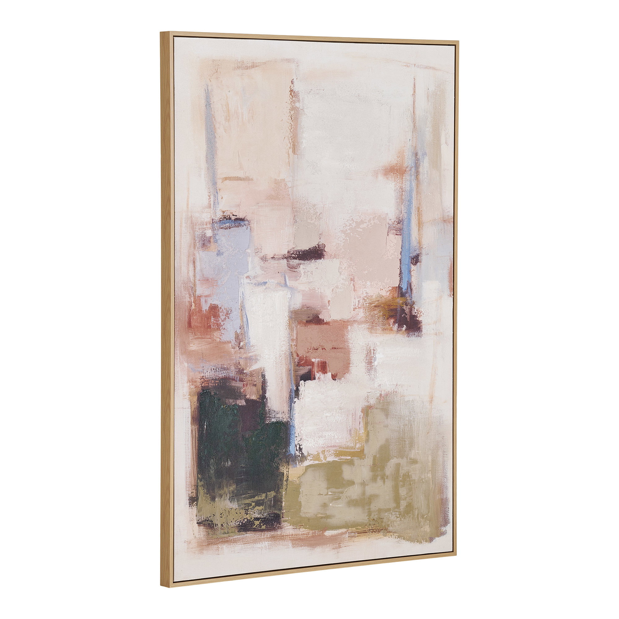Inez Canvastryk med håndmalede detaljer, sandbeige, 100x150 cm - Billede 2