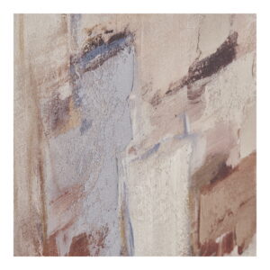 Inez Canvastryk med håndmalede detaljer, sandbeige, 100x150 cm - Billede 3