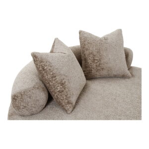 Cairo Daybed med 2 puder I chenille, rund, natur, Ø160 cm, HN1251 - Billede 6