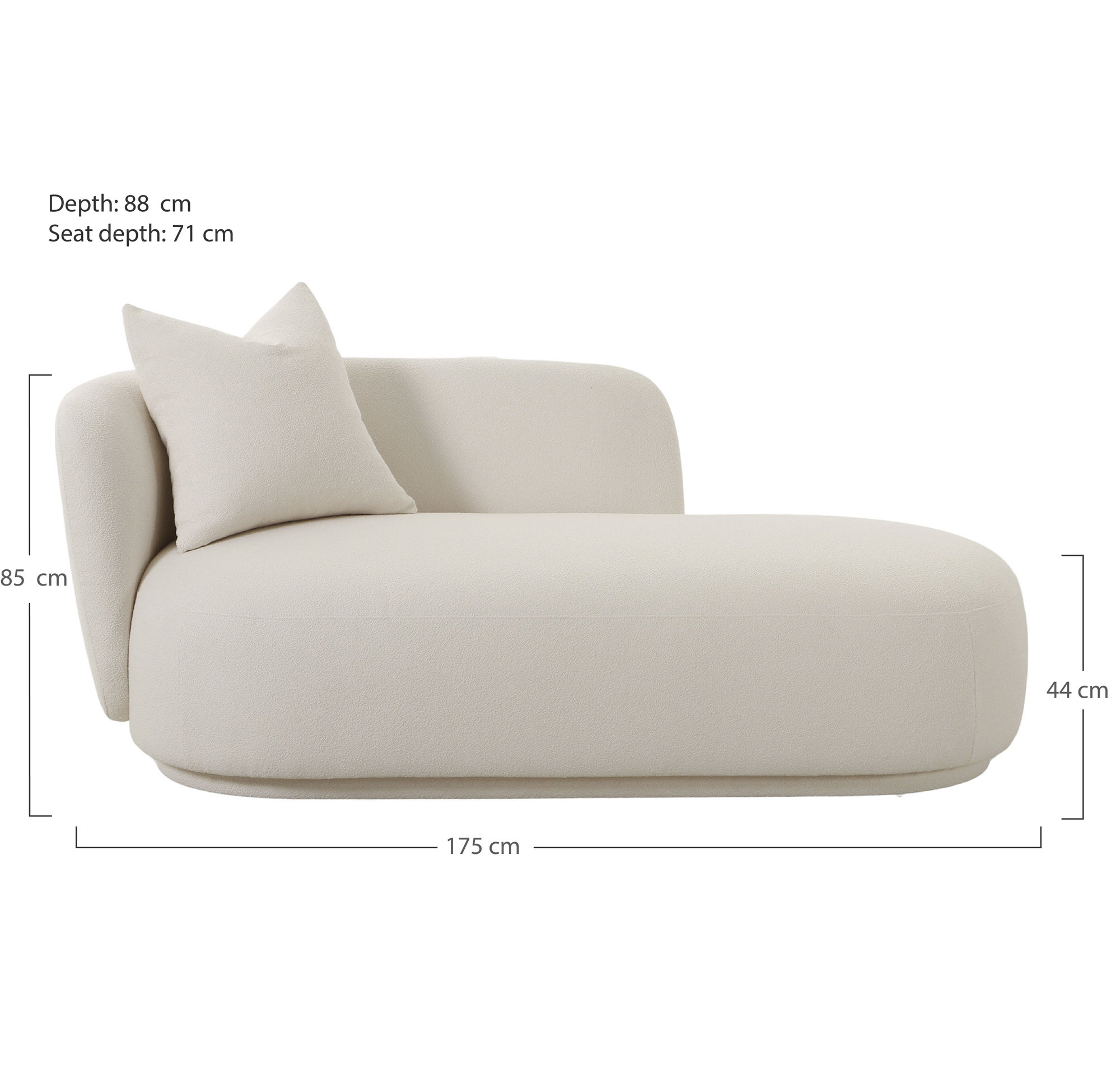 Mykonos Daybed med pude, natur, HN1250 - Billede 9