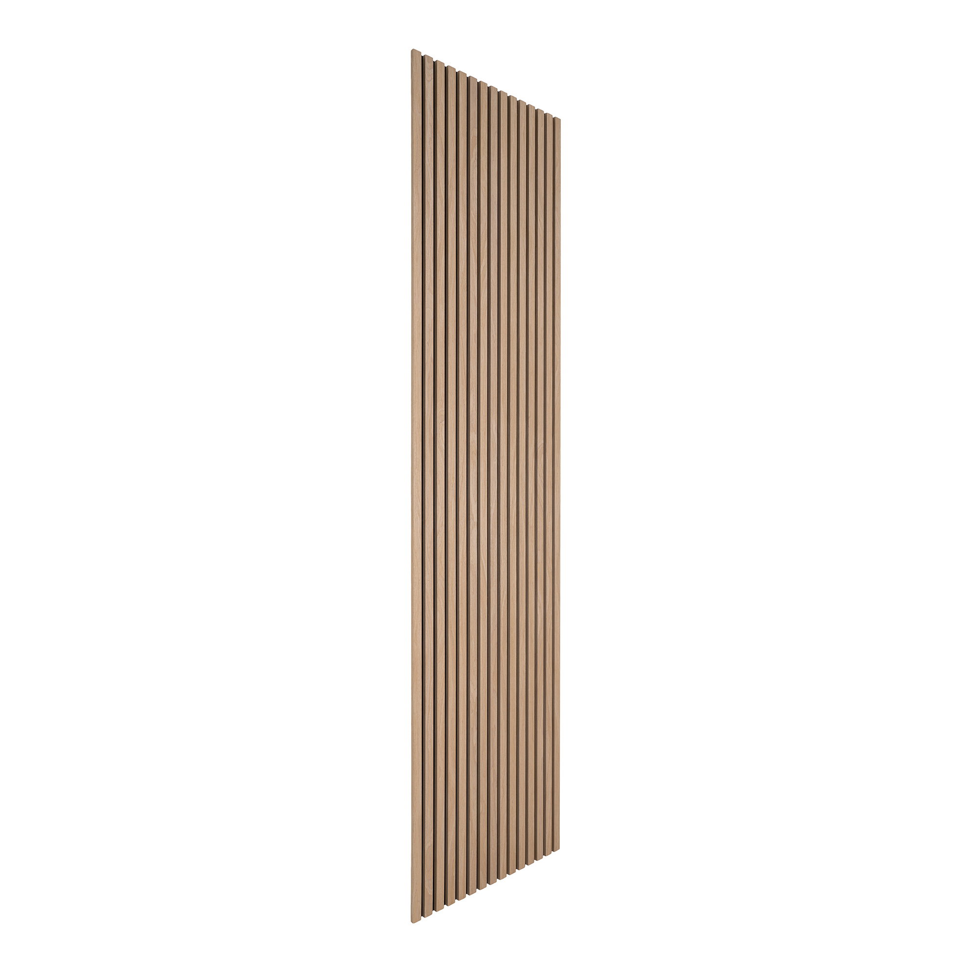 Akustikpanel, træfiner, natur, egetræslook, 2400x600x22 mm – sæt af 2 - Billede 2