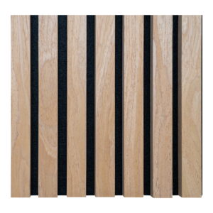 Akustikpanel, træfiner, natur, egetræslook, 2400x600x22 mm – sæt af 2 - Billede 3