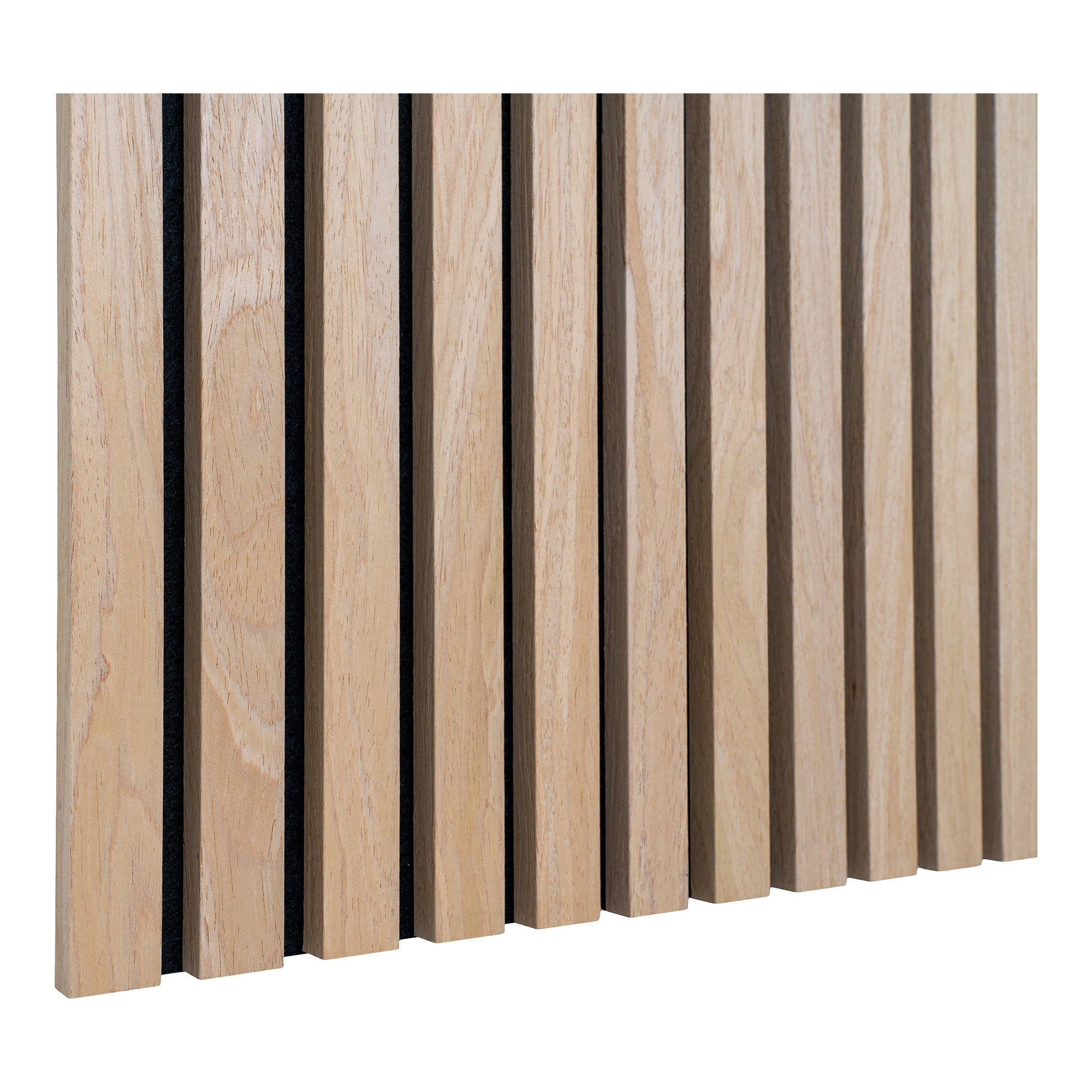 Akustikpanel, træfiner, natur, egetræslook, 2400x600x22 mm – sæt af 2 - Billede 4