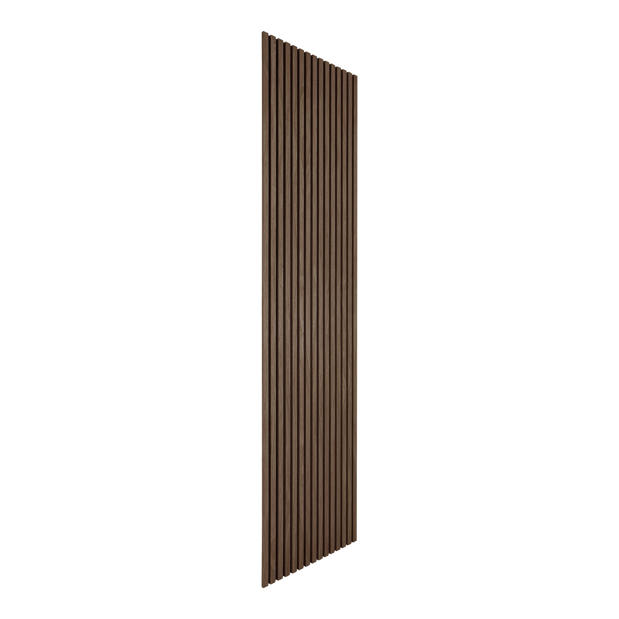 Akustikpanel, træfiner, valnød, valnødlook, 2400x600x22 mm – sæt af 2 - Billede 2