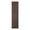 Akustikpanel, træfiner, valnød, valnødlook, 2400x600x22 mm – sæt af 2