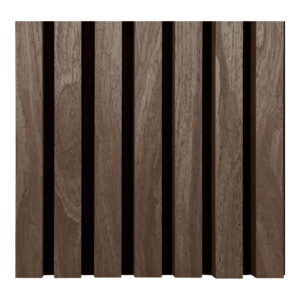 Akustikpanel, træfiner, valnød, valnødlook, 2400x600x22 mm – sæt af 2 - Billede 3