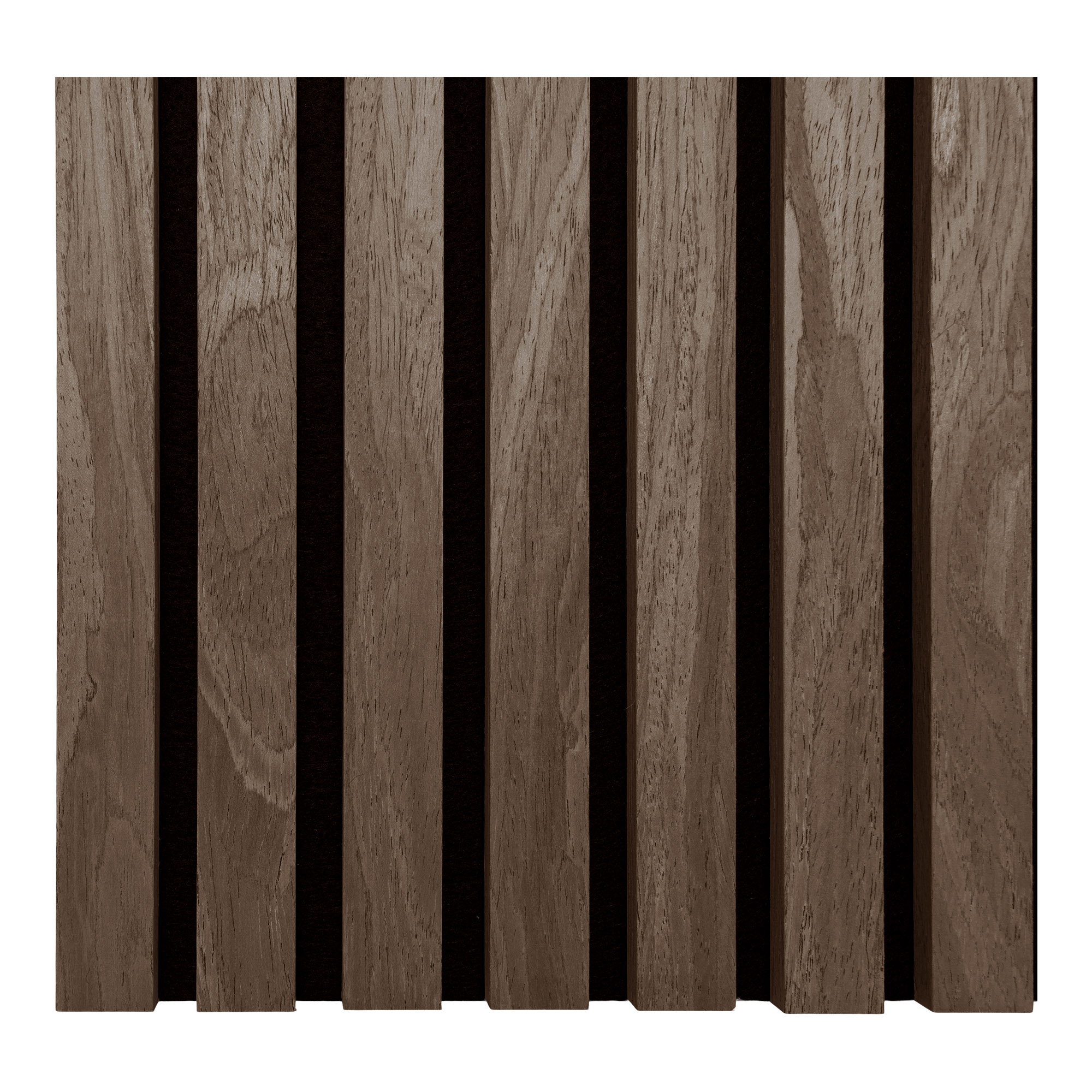 Akustikpanel, træfiner, valnød, valnødlook, 2400x600x22 mm – sæt af 2 - Billede 3