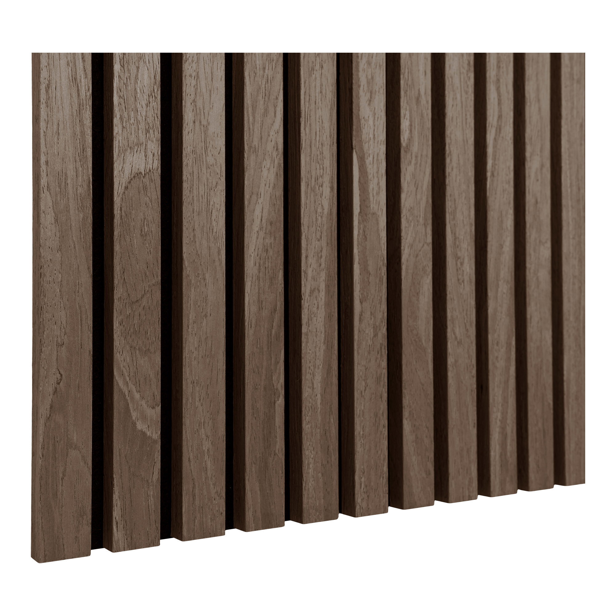 Akustikpanel, træfiner, valnød, valnødlook, 2400x600x22 mm – sæt af 2 - Billede 4