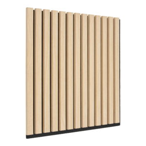 Alternative view of Akustikpanel, træfiner, natur, egetræslook, 520x520x22 mm – sæt af 2