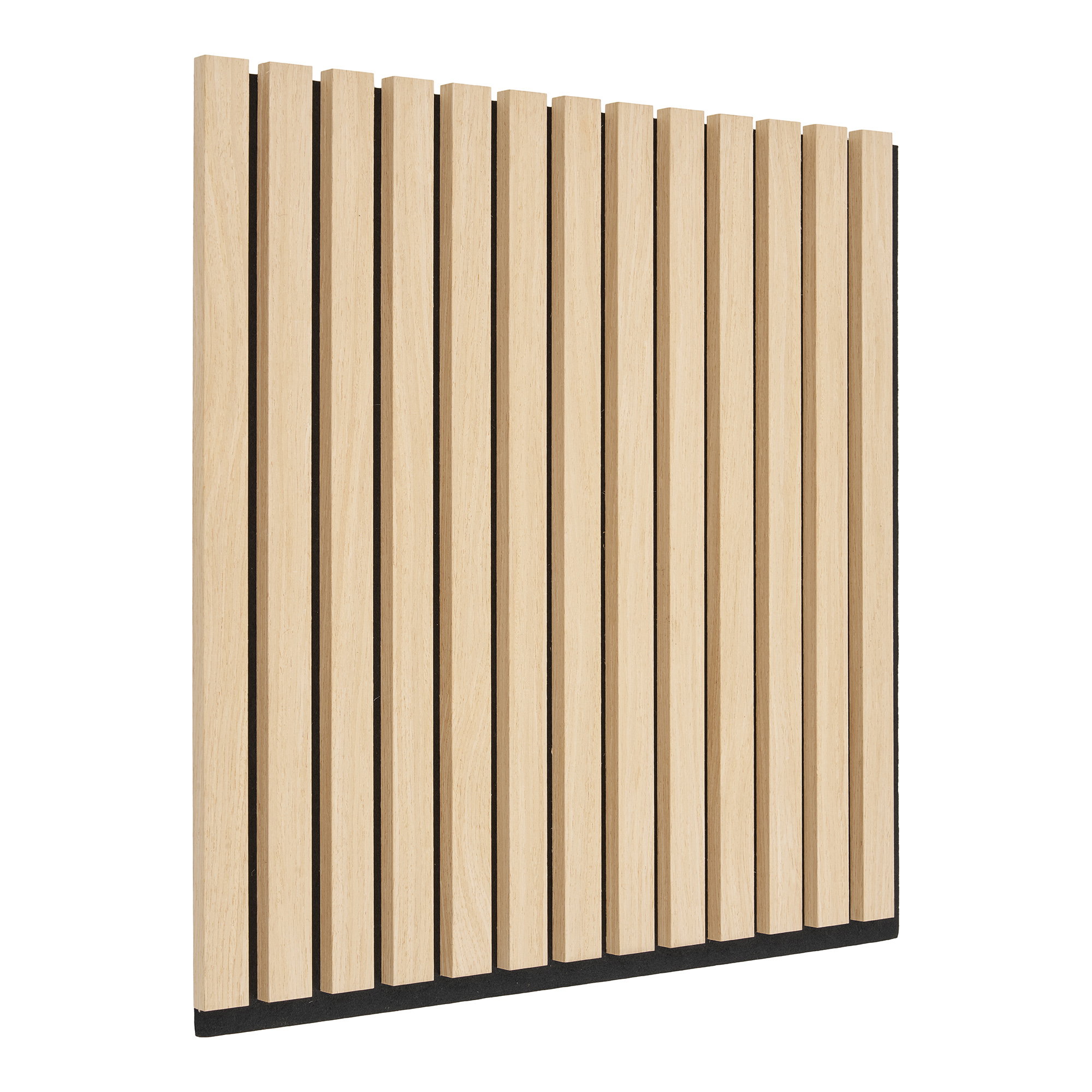 Akustikpanel, træfiner, natur, egetræslook, 520x520x22 mm – sæt af 2 - Billede 2