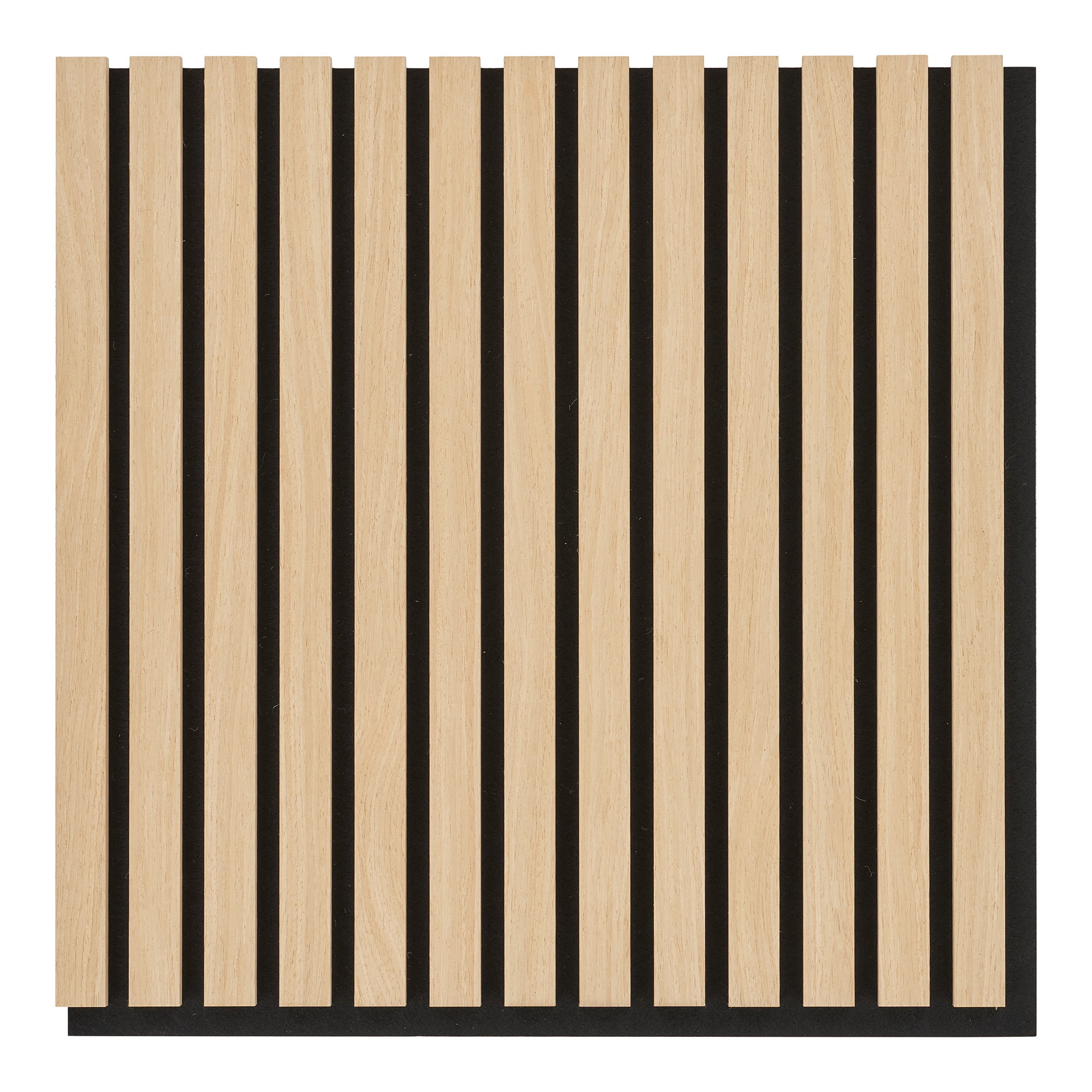 Akustikpanel, træfiner, natur, egetræslook, 520x520x22 mm – sæt af 2