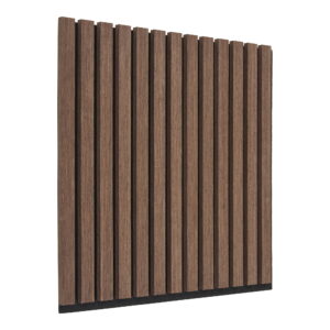Alternative view of Akustikpanel, træfiner, valnød, valnødlook, 520x520x22 mm – sæt af 2