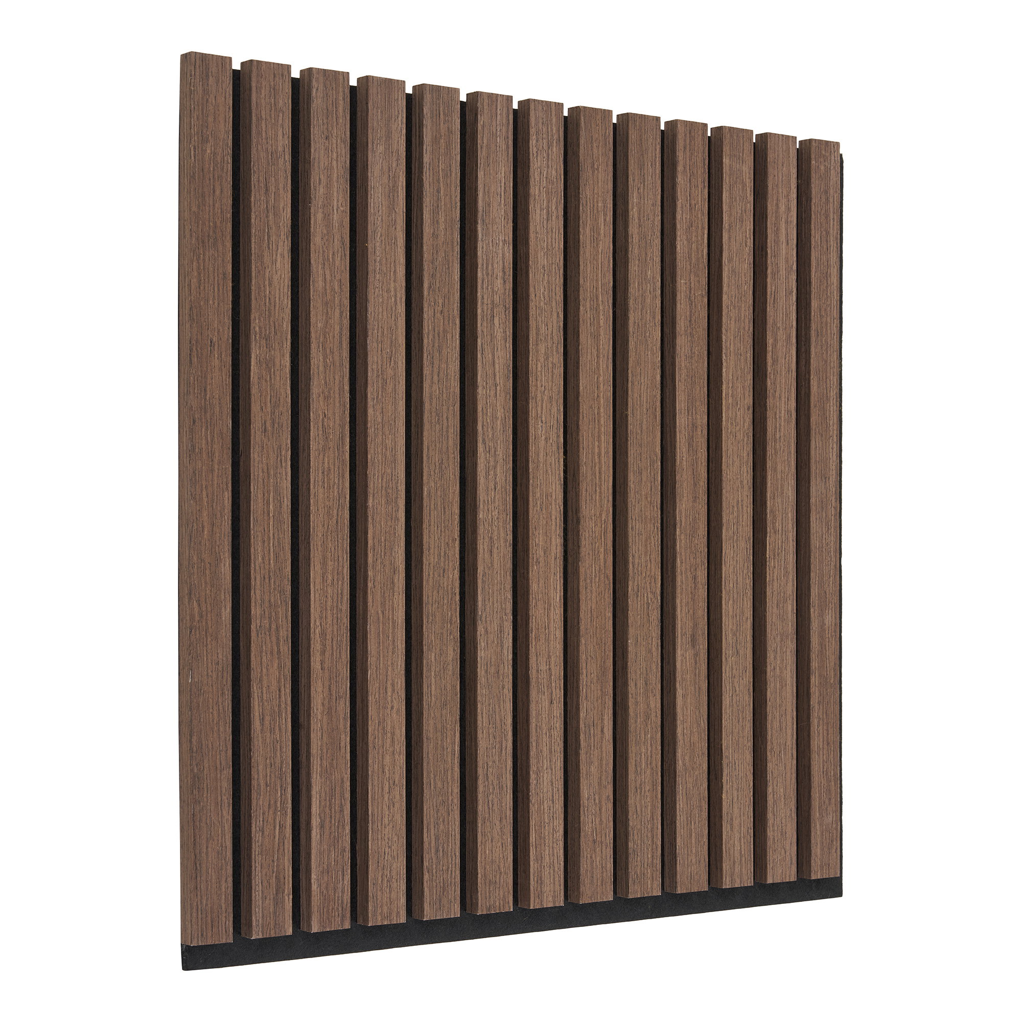 Akustikpanel, træfiner, valnød, valnødlook, 520x520x22 mm – sæt af 2 - Billede 2