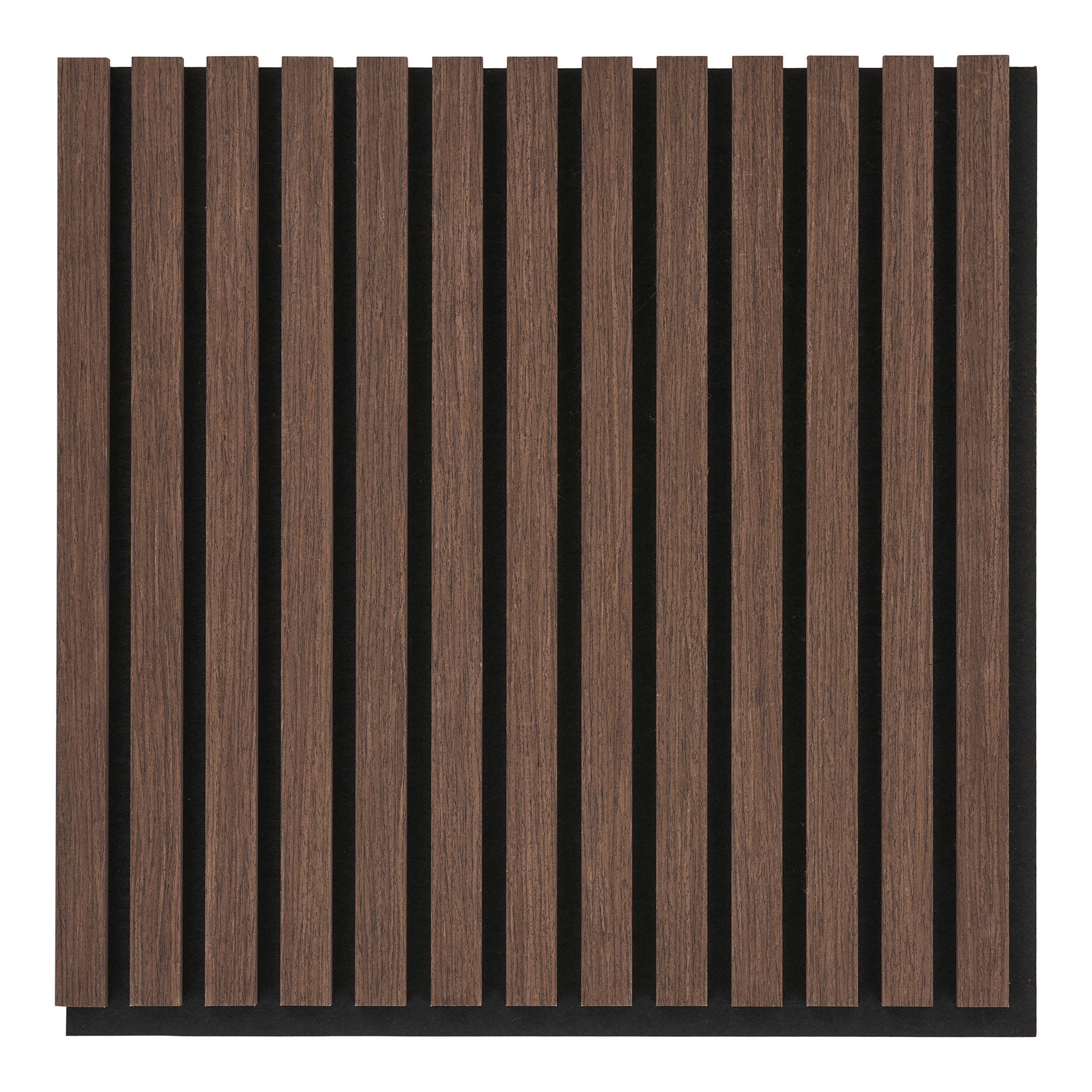 Akustikpanel, træfiner, valnød, valnødlook, 520x520x22 mm – sæt af 2