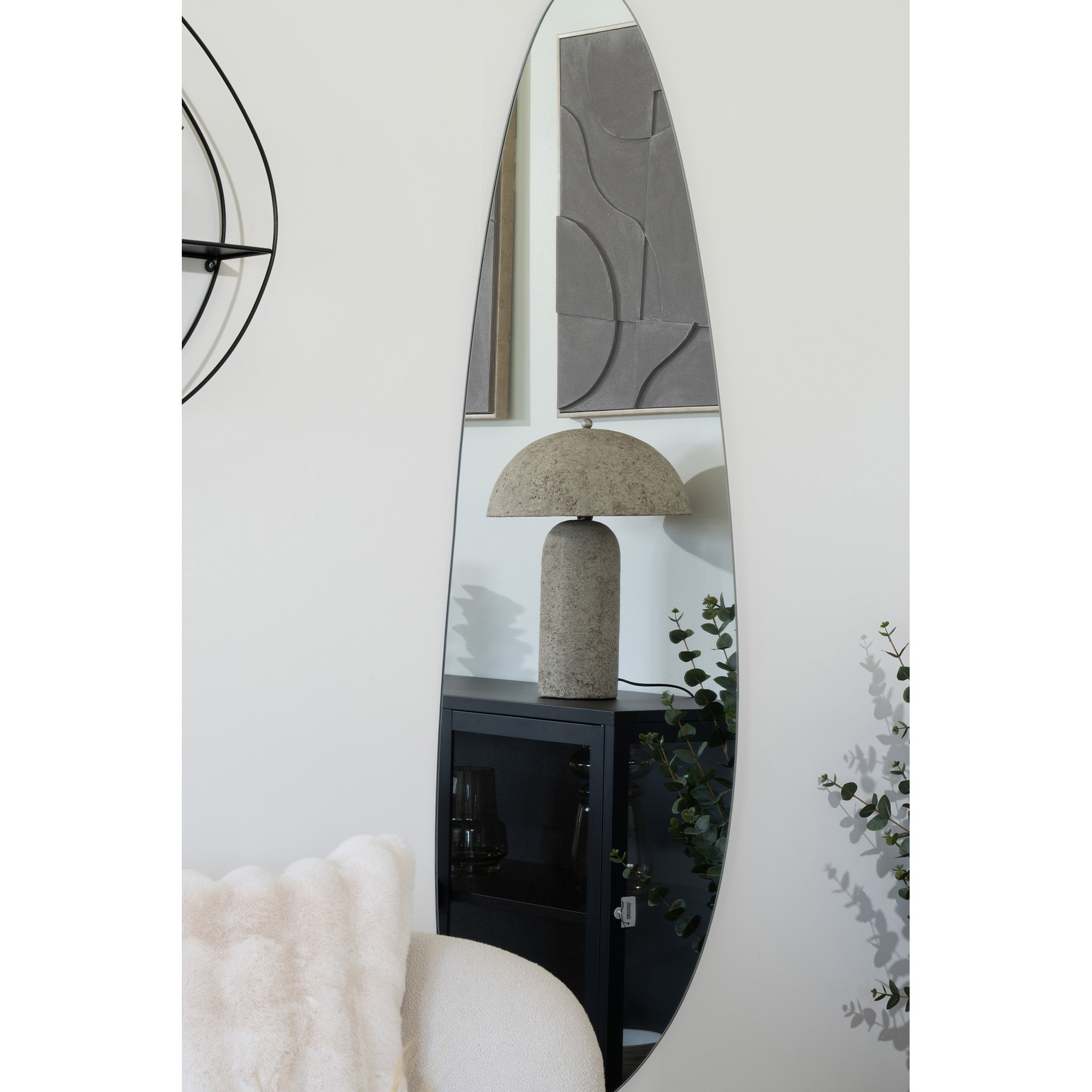 Astley Bordlampe, papmaché, stone grå - Billede 4