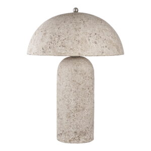 Astley Bordlampe, papmaché, stone grå